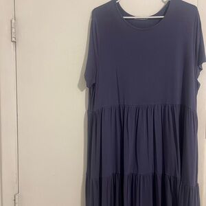 Purple Tiered Maxi Dress